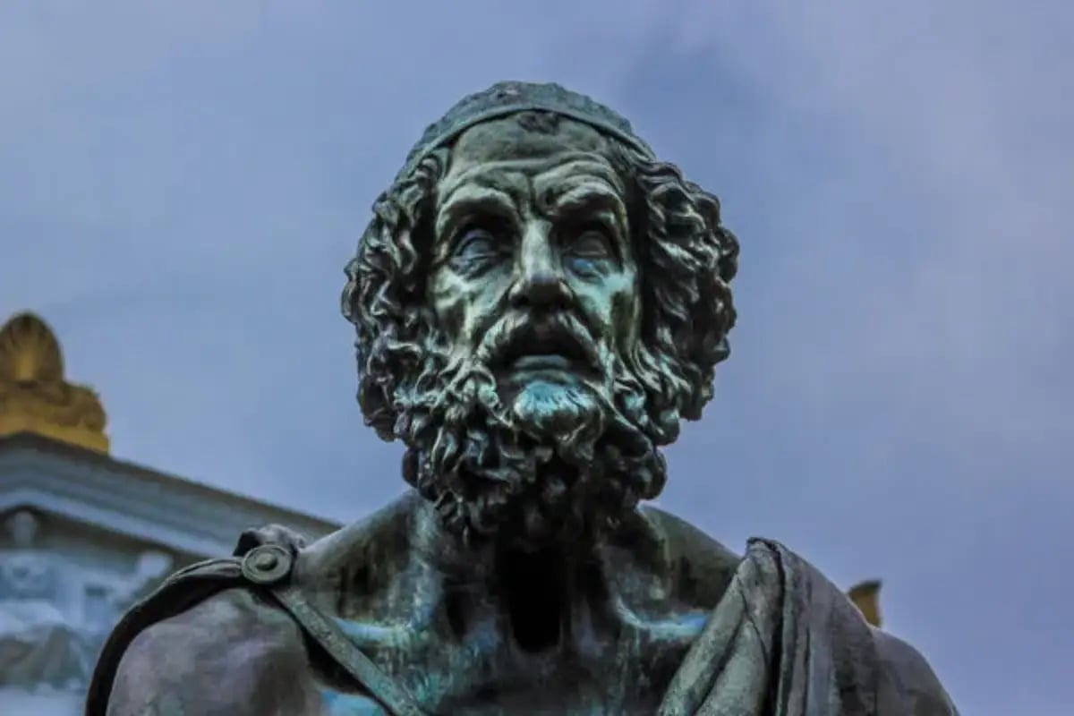 Grécia e Roma - escultura de Homero